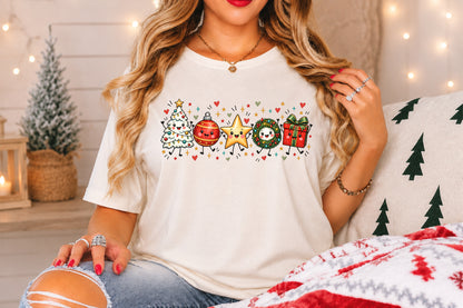 Cute Kawaii Christmas Characters PNG Holiday Sublimation Design