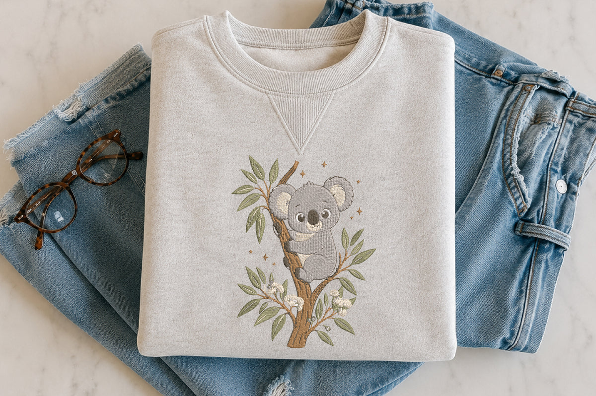 Cute Koala Embroidery Design