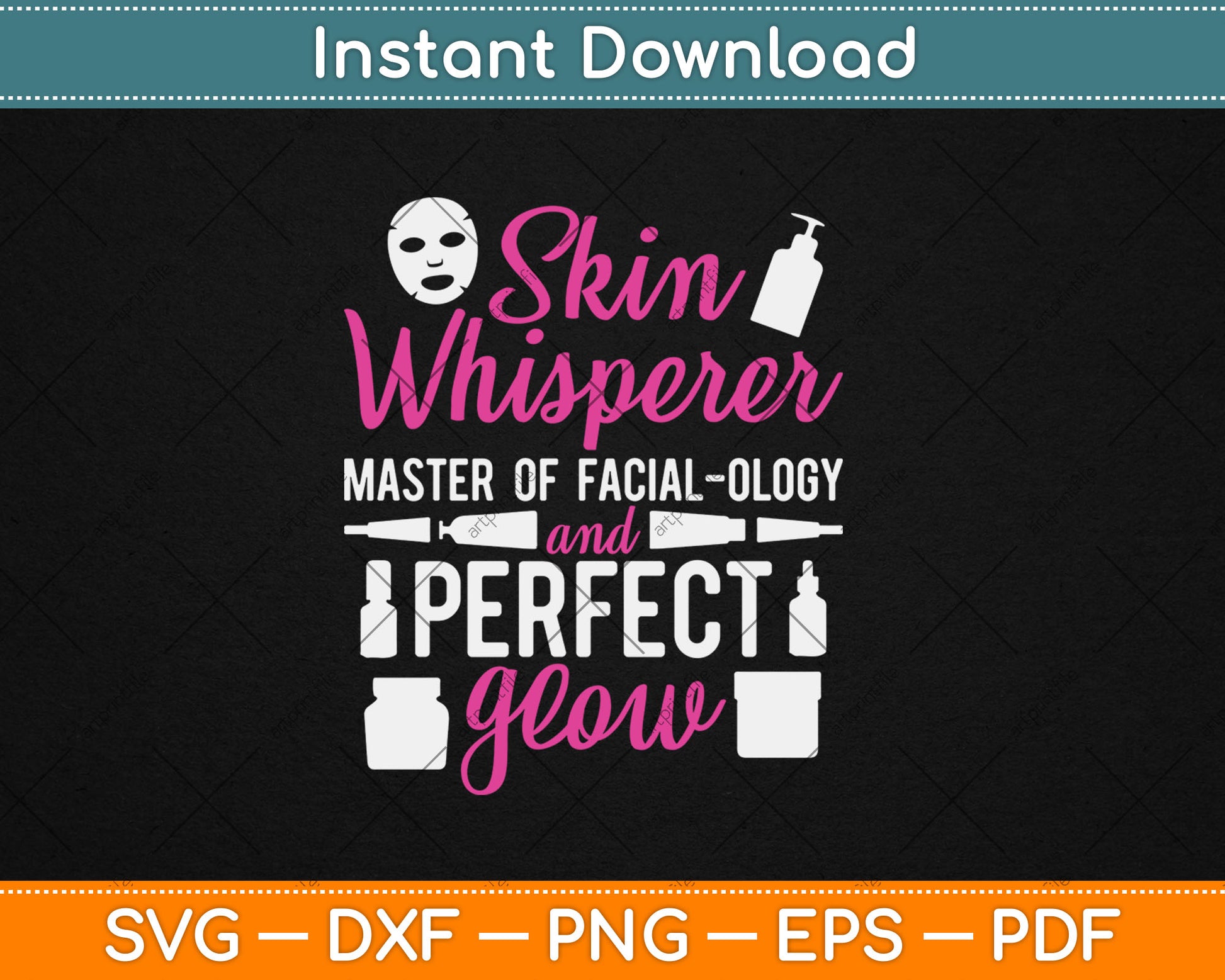 Cute Licensed Esthetician Skincare Beautician Skin Therapist Svg Digital Cutting File