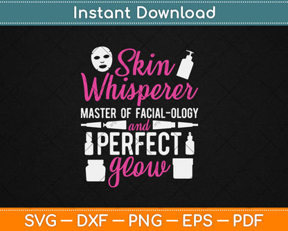 Cute Licensed Esthetician Skincare Beautician Skin Therapist Svg Digital Cutting File