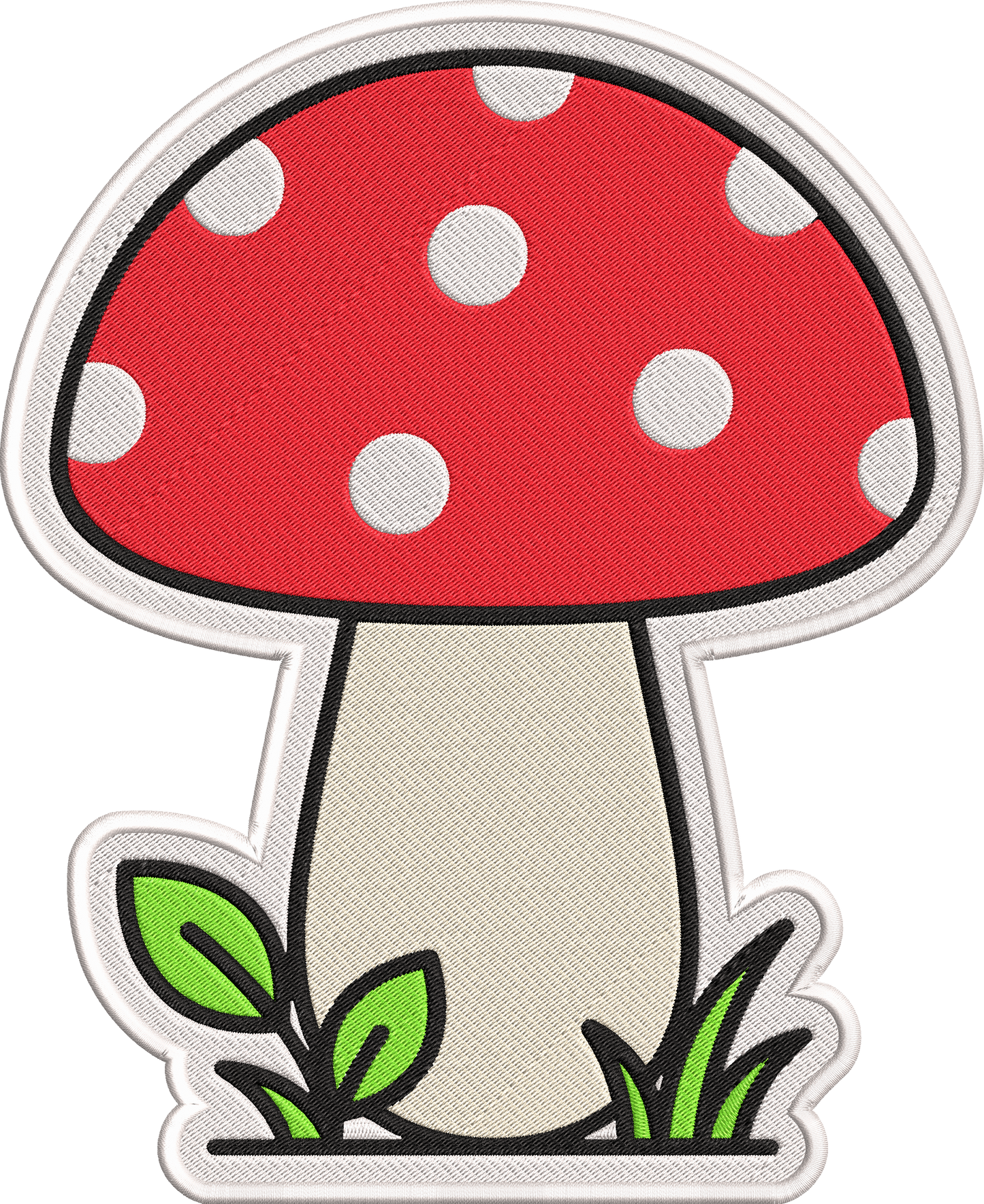 Cute Mushroom Embroidery Design, Adorable Kawaii Mushroom Machine Embroidery Pattern, Whimsical Woodland Mushroom Embroidery Design