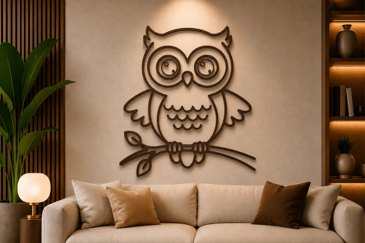 Cute Owl Laser Cut SVG