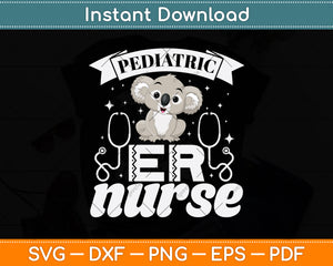 Cute Pediatric ER Nurse Svg Png Dxf Digital Cutting File