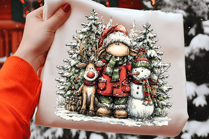 Cute Santa Claus Christmas Clipart PNG Bundle | Adorable Watercolor Holiday Santa Clipart