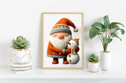 Cute Santa Claus & Friends Christmas Clipart PNG Bundle | Adorable Watercolor Holiday Characters