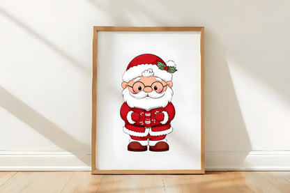 Cute Santa and Mrs Claus Clipart PNG