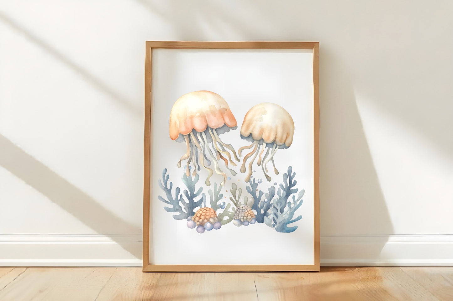 Cute Sea Animals Clipart PNG Bundle | Watercolor Ocean Animals PNG | Adorable Marine Life Clipart