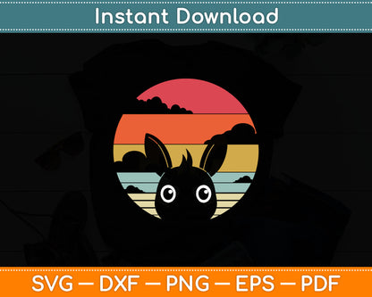 Cute Silhouette Donkey Svg Digital Cutting File