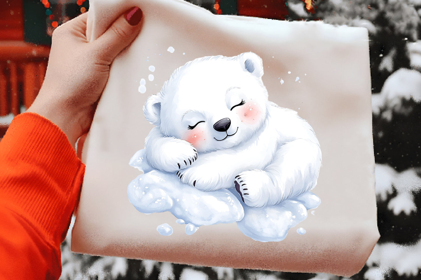 Cute Sleeping Animals Clipart PNG Bundle | Adorable Watercolor Sleeping Baby Animals
