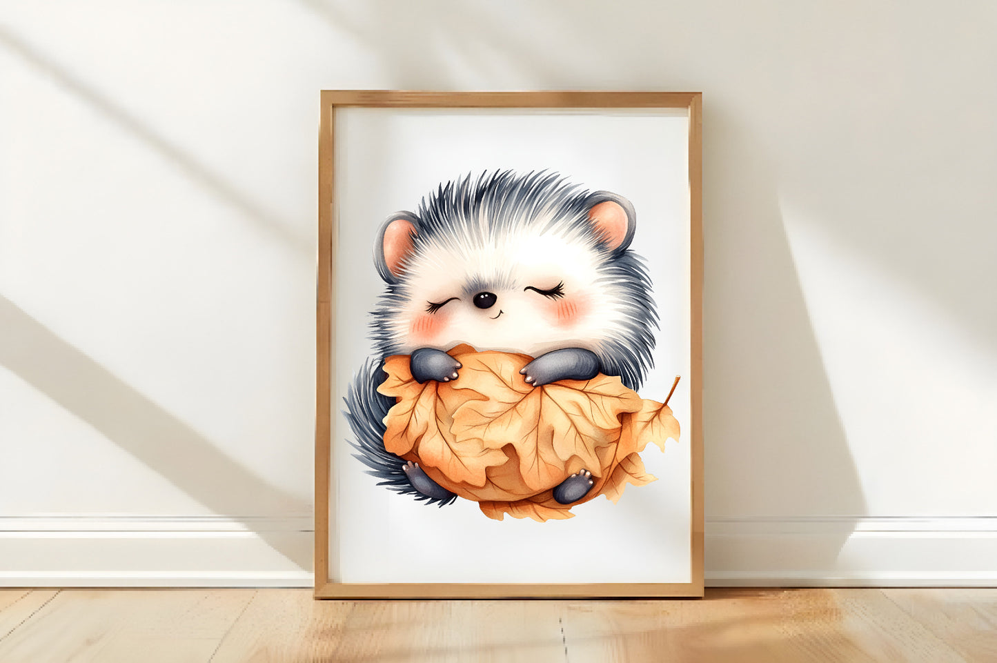 Cute Sleeping Animals Clipart PNG Bundle | Watercolor Baby Woodland Animals | Nursery Clipart