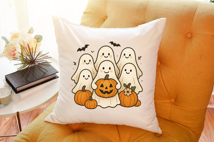 Cute Spooky Ghost Pumpkin Halloween PNG