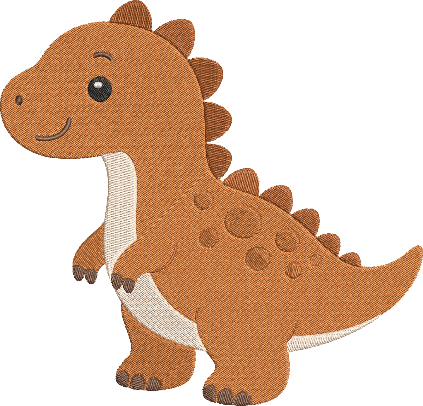 Cute T Rex Embroidery Design – Adorable Tyrannosaurus Rex Machine Embroidery Pattern, Fun Dinosaur Embroidery Design