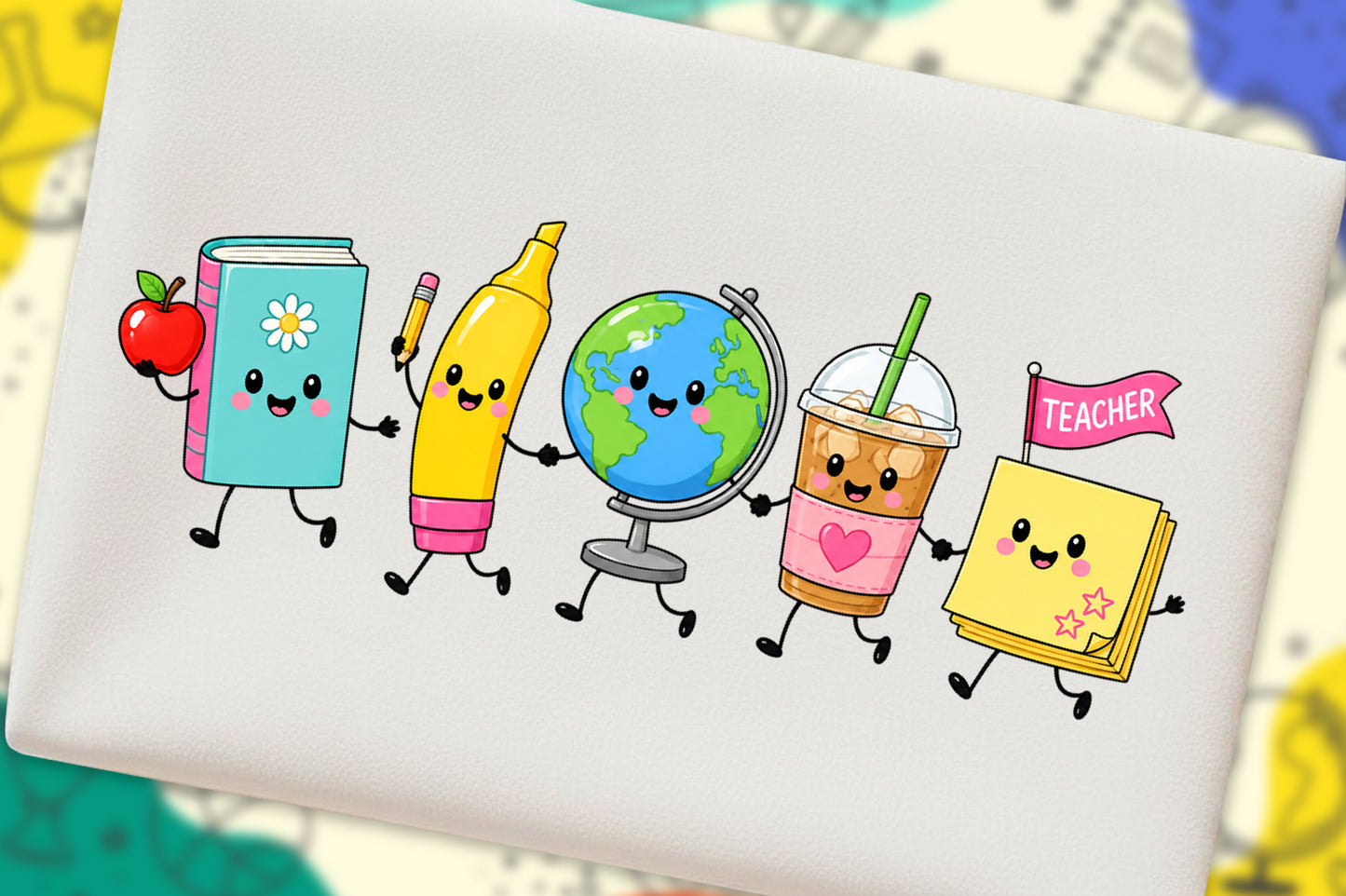 Cute Teacher Supplies PNG Back to School Classroom Clipart