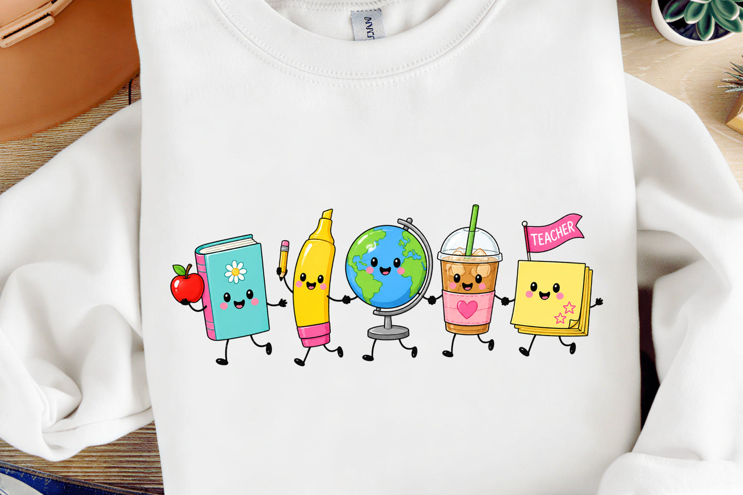 Cute Teacher Supplies PNG Back to School Classroom Clipart