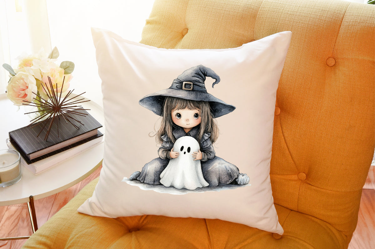 Cute Witch Kids Halloween Clipart 35 PNG