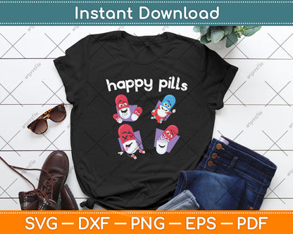 Cute Wombat Happy Pills Svg Png Dxf Digital Cutting File