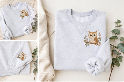 Cute Owl Embroidery Design