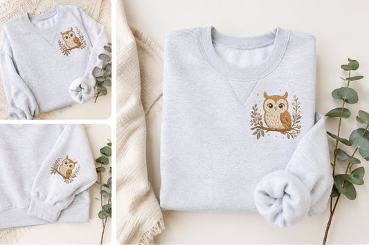 Cute Owl Embroidery Design
