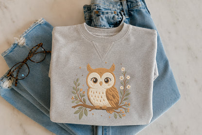 Cute Owl Embroidery Design