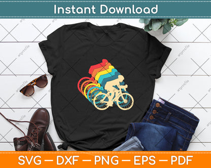 Cycling Vintage Retro Svg Digital Cutting File