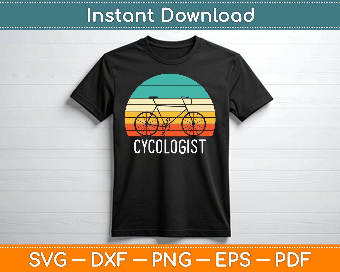 Cycologist Funny Vintage Cycling & Cyclist SVG Digital Cutting File