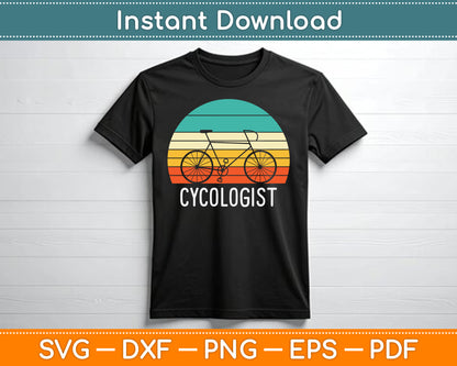 Cycologist Funny Vintage Cycling & Cyclist SVG Digital Cutting File