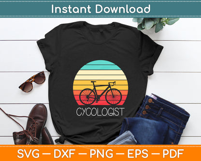 Cycologist Retro Vintage Svg Digital Cutting File