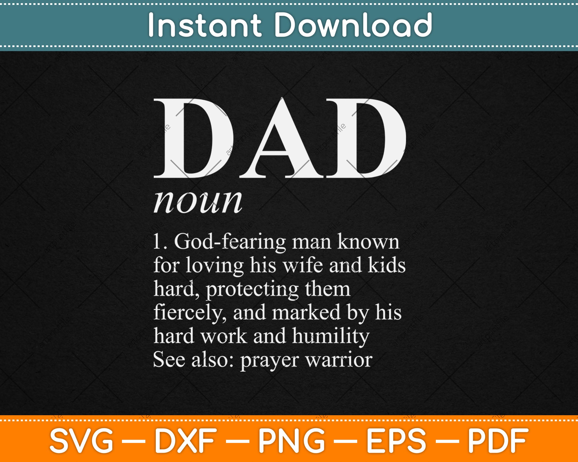 DAD Definition Father's Day Daddy Christian Dad Svg Digital Cut File ...