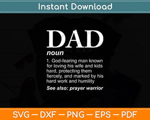 DAD Definition Father's Day Daddy Svg Digital Cutting File