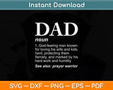 DAD Definition Father's Day Daddy Svg Digital Cutting File