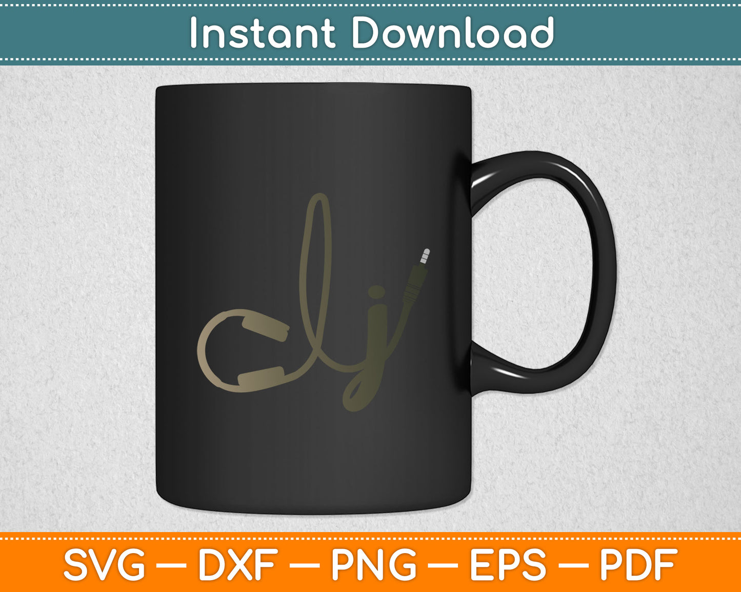 DJ Headphone I Heart Being A DJ Party Svg Digital Cutting File