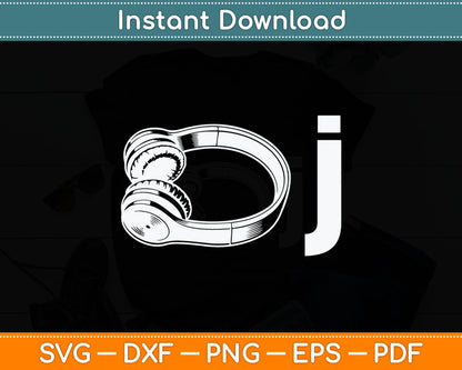 DJ Headphone I Heart Being A DJ Party Svg Digital Cutting File