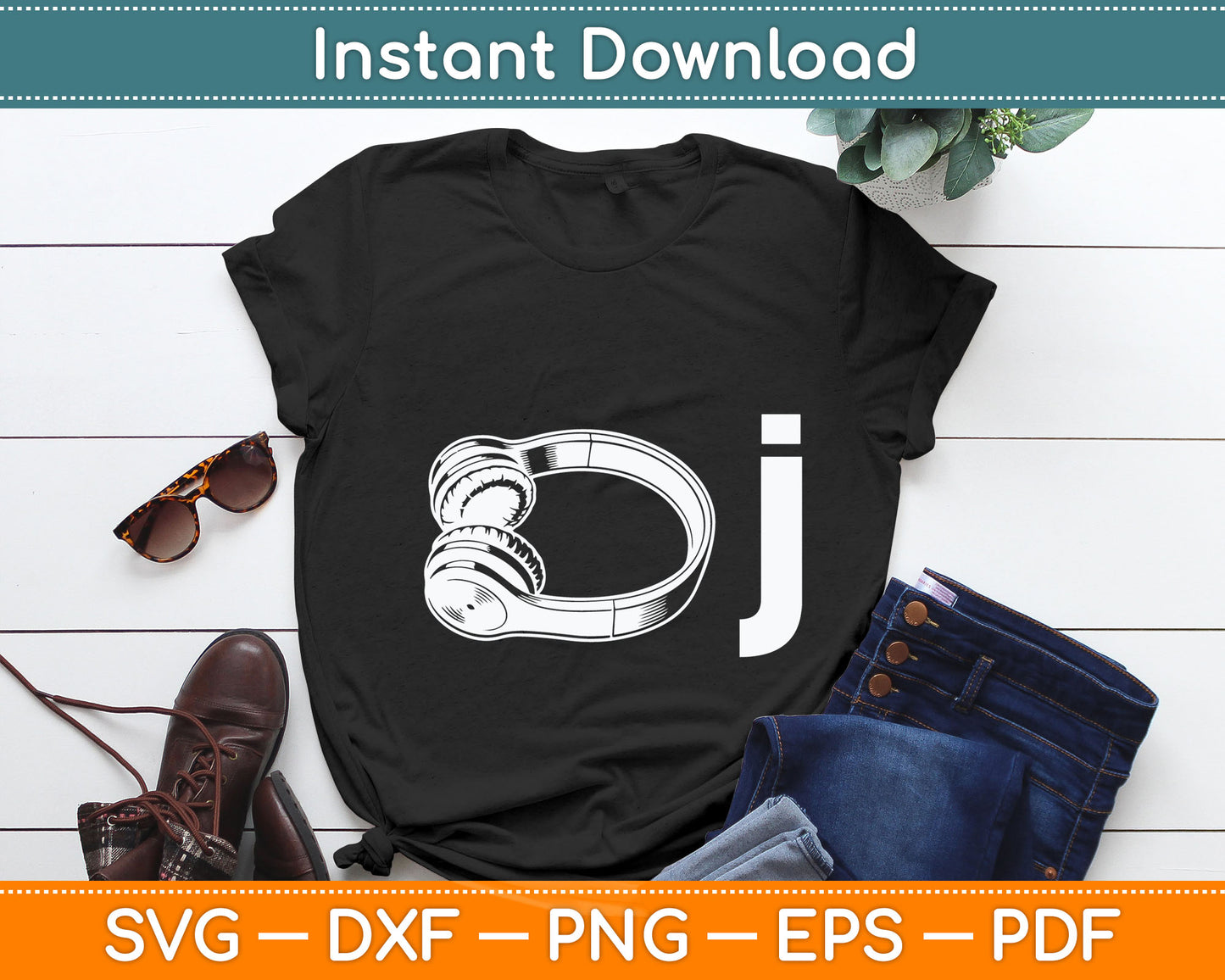 DJ Headphone I Heart Being A DJ Party Svg Digital Cutting File
