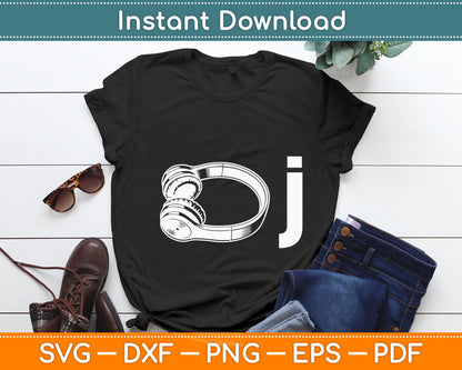 DJ Headphone I Heart Being A DJ Party Svg Digital Cutting File