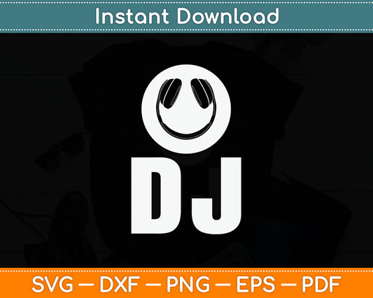 DJ Music Lover Music Player Svg Digital Cutting File