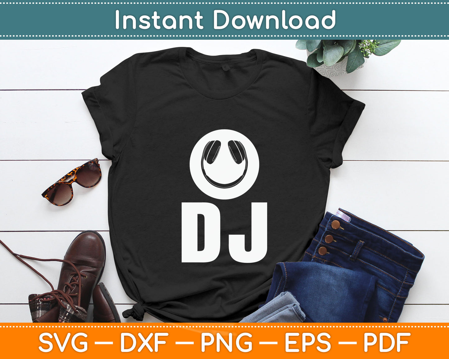 DJ Music Lover Music Player Svg Digital Cutting File