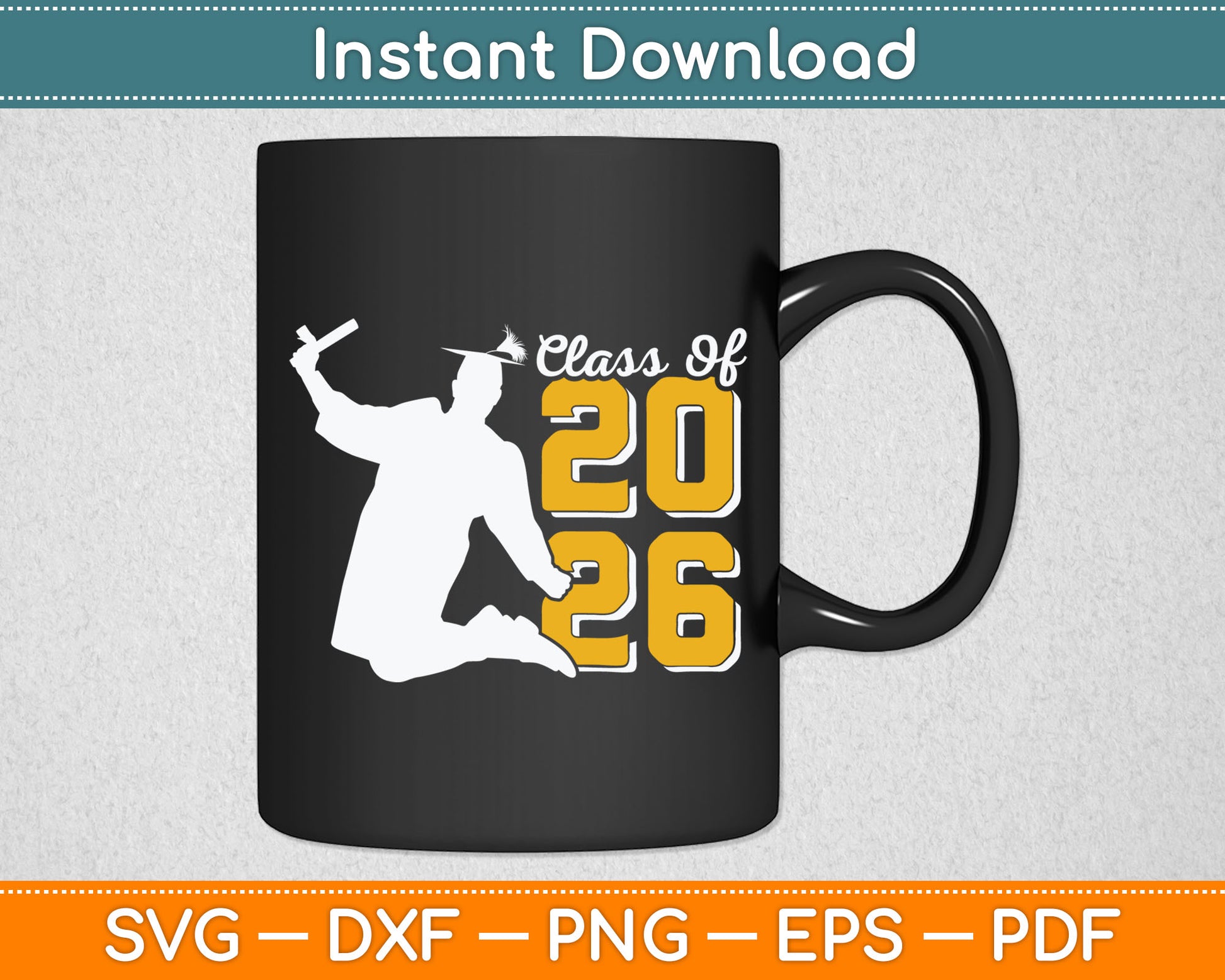Dabbing Graduation Class Of 2026 Gift Men Funny Graduation Svg Digital Cutting File