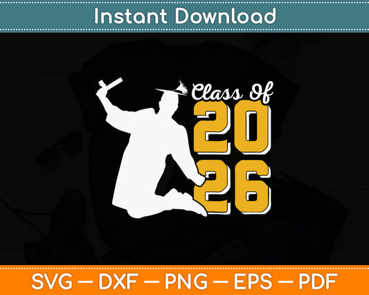 Dabbing Graduation Class Of 2026 Gift Men Funny Graduation Svg Digital Cutting File