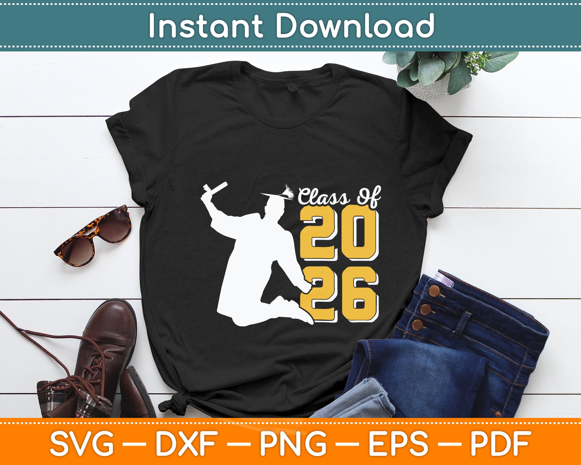 Dabbing Graduation Class Of 2026 Gift Men Funny Graduation Svg Digital Cutting File