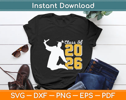 Dabbing Graduation Class Of 2026 Gift Men Funny Graduation Svg Digital Cutting File