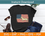 Dachshund American Flag Patriotic Wiener Dog Svg Digital Cutting File