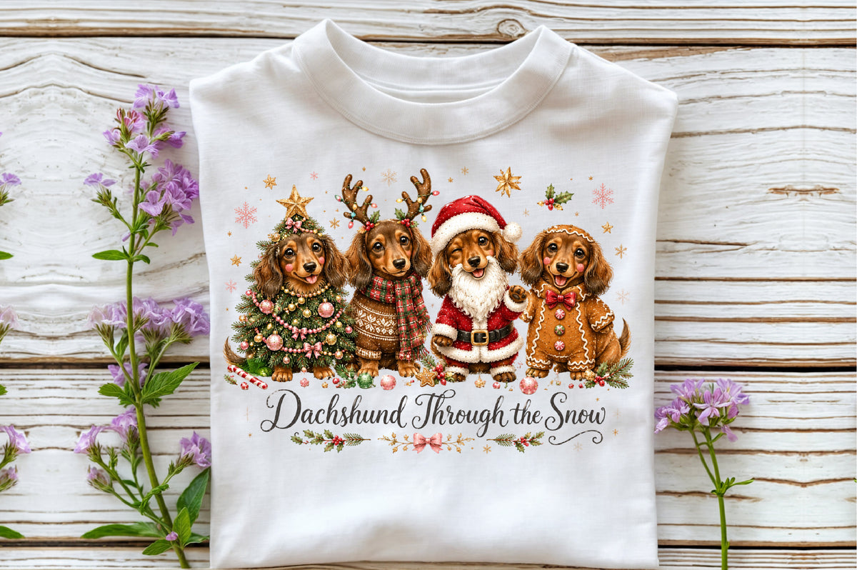 Dachshund Christmas PNG