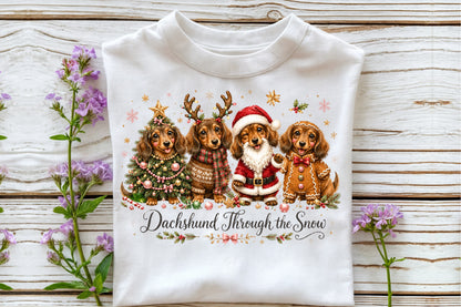 Dachshund Christmas PNG