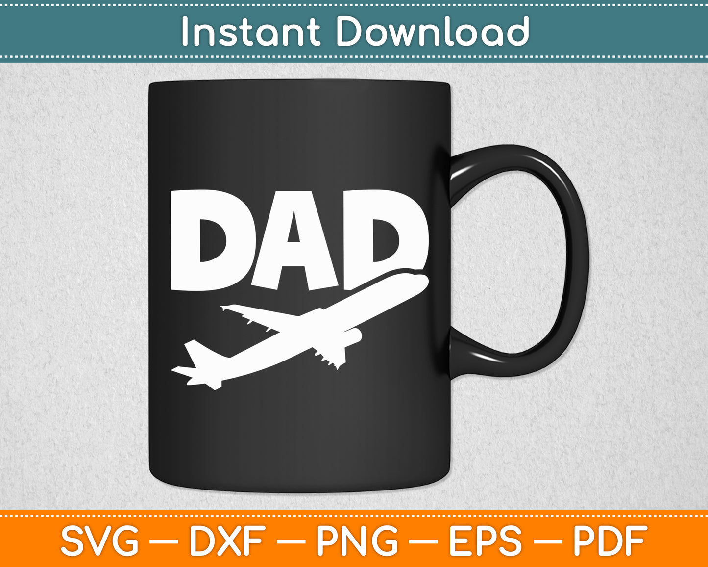 Dad Aviator Aviation Flying Aircraft Lover Airline Pilot Svg Png Dxf Digital Cutting File