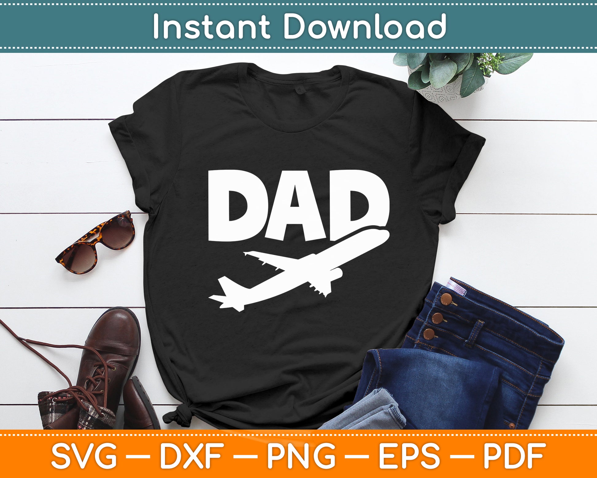 Dad Aviator Aviation Flying Aircraft Lover Airline Pilot Svg Png Dxf Digital Cutting File