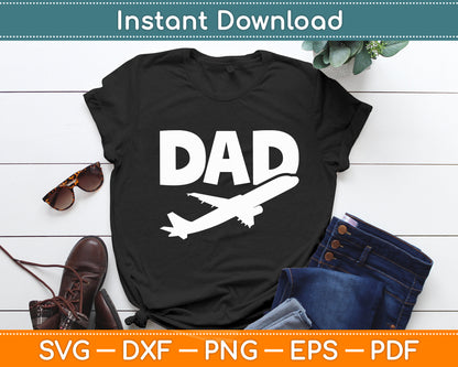 Dad Aviator Aviation Flying Aircraft Lover Airline Pilot Svg Png Dxf Digital Cutting File