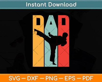 Dad Funny Vintage Taekwondo Svg Png Dxf Digital Cutting File
