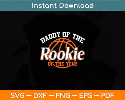 Dad Rookie of the Year Basketball Svg Digital Cutting File