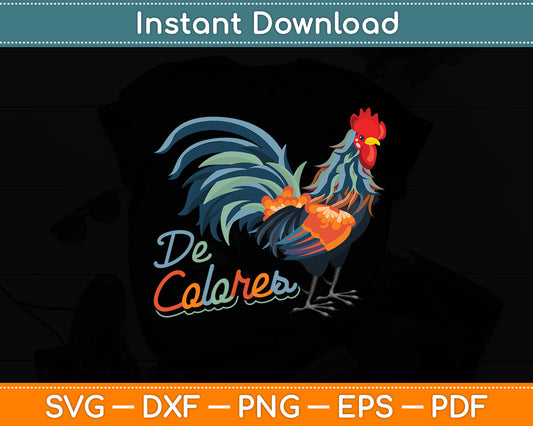 DeColores Cursillo Rooster Svg Png Dxf Digital Cutting File