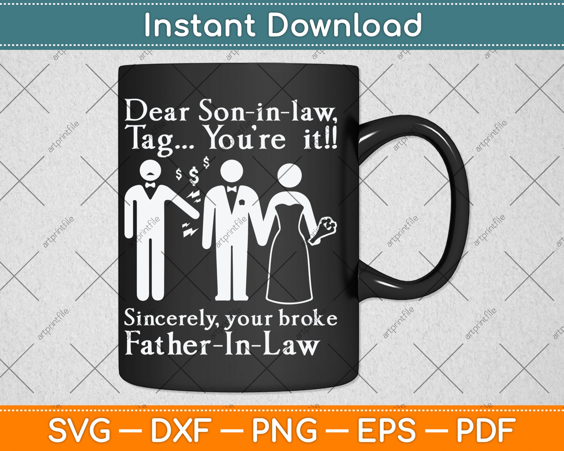 Dear Son-In-Law - Father Of The Bride Dad Wedding Marriage Svg Digital Cutting File